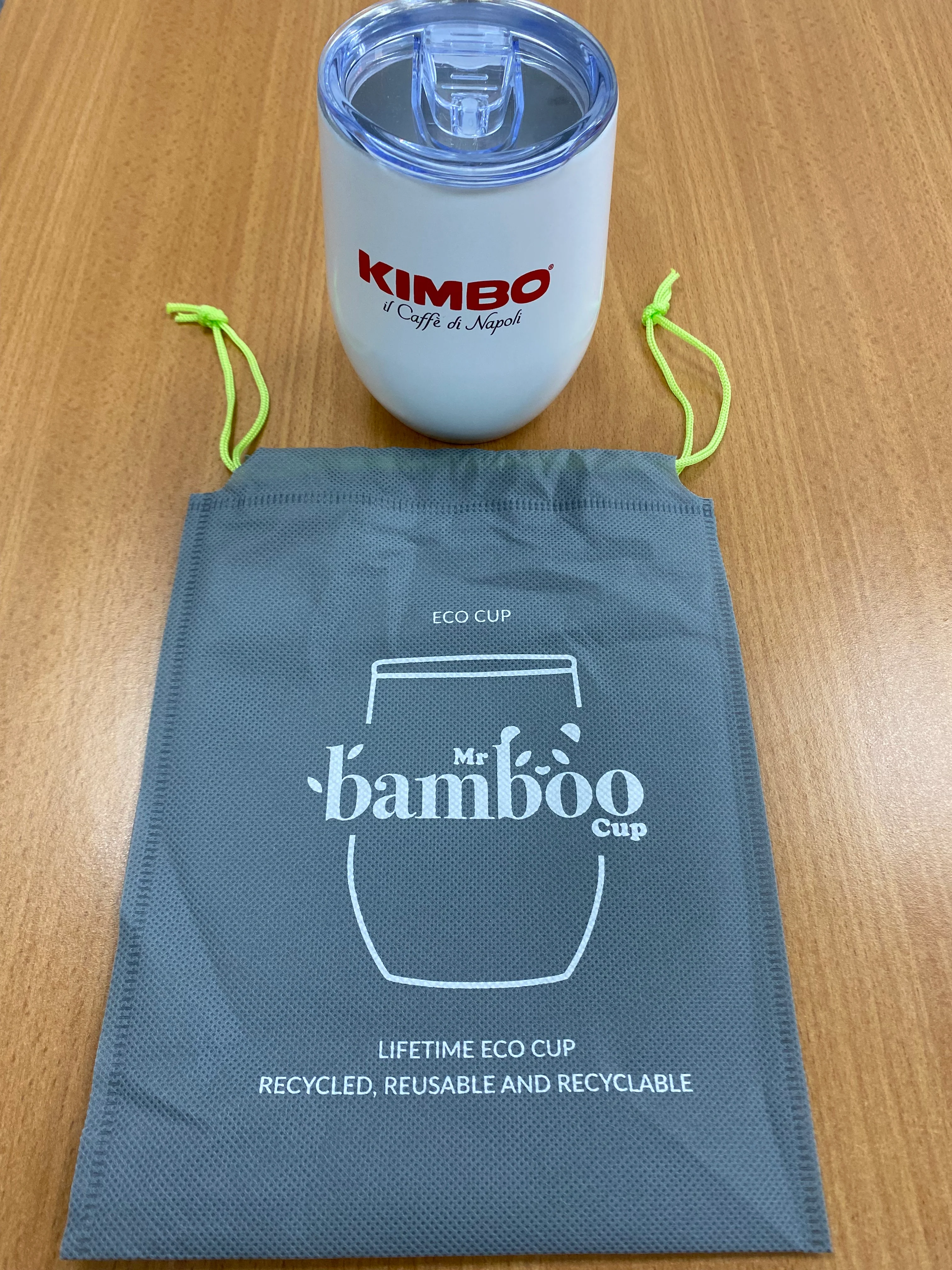 Kimbo Branded Eco Cup - Steel - Image 3